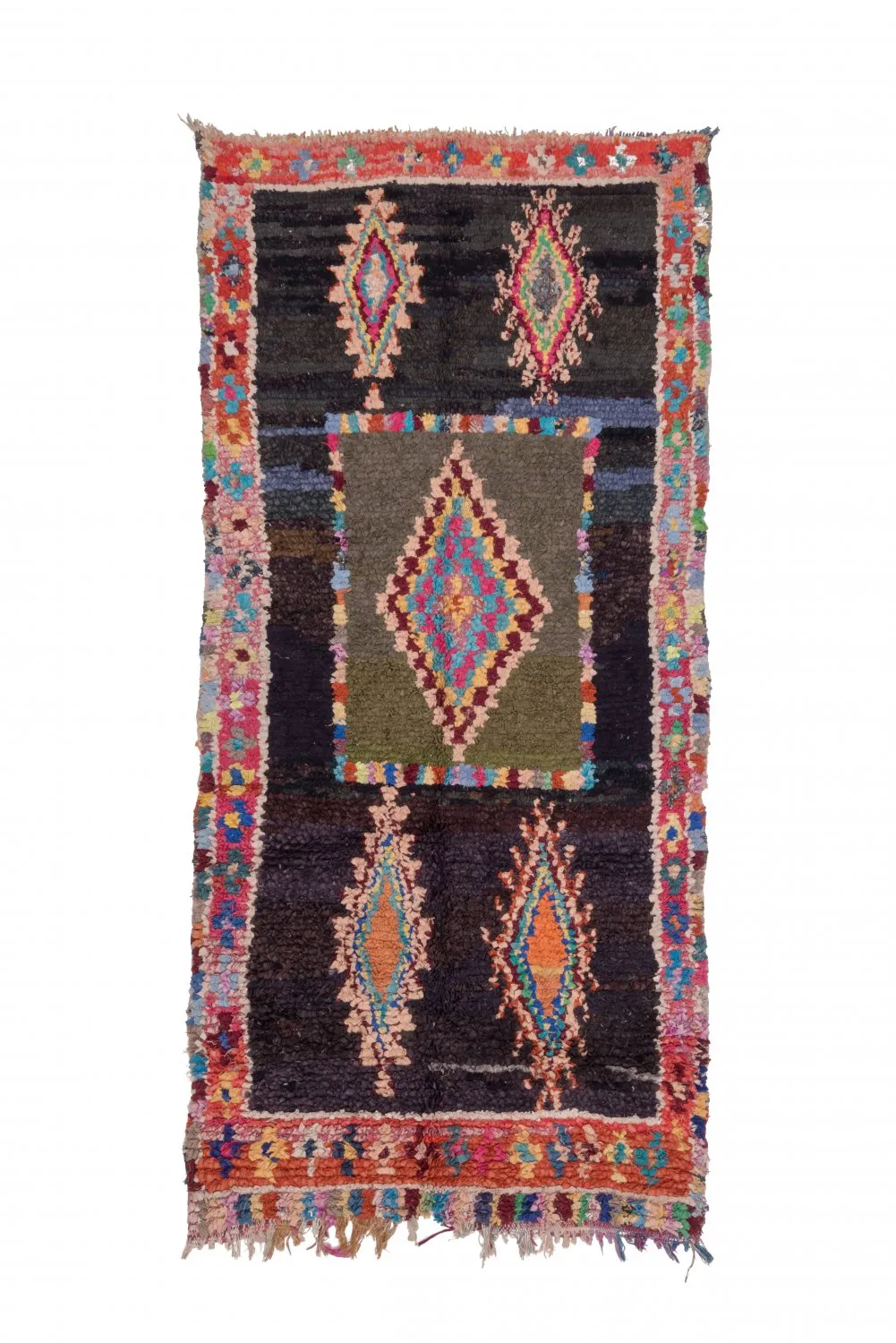 Marokkaanse Berber tapijt Boucherouite 280 x 130 cm