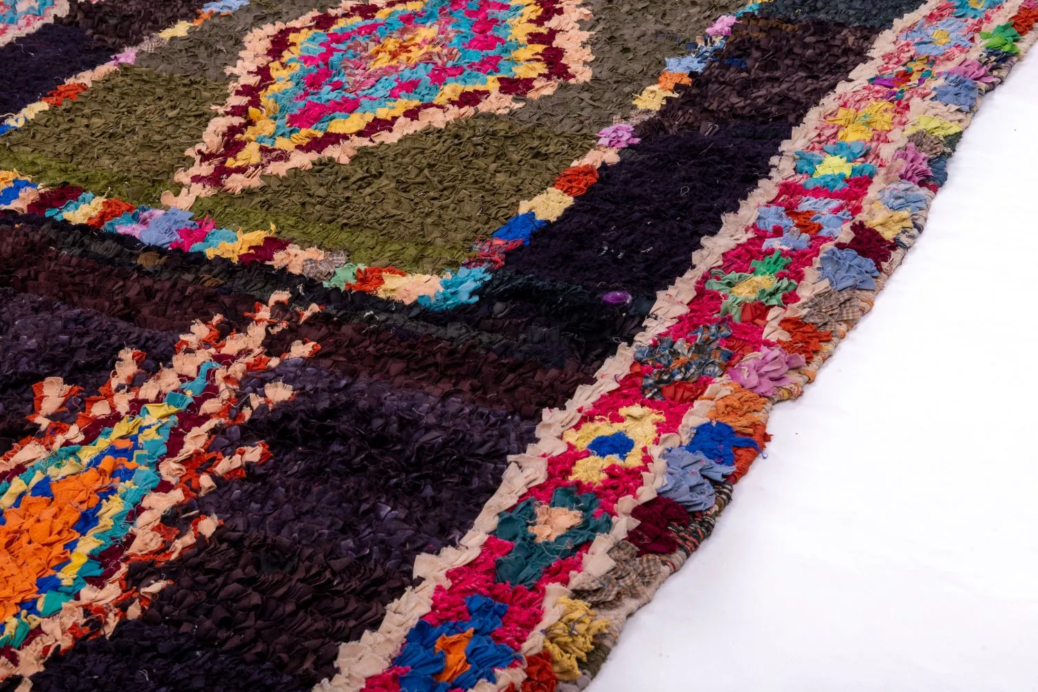 Marokkaanse Berber tapijt Boucherouite 280 x 130 cm