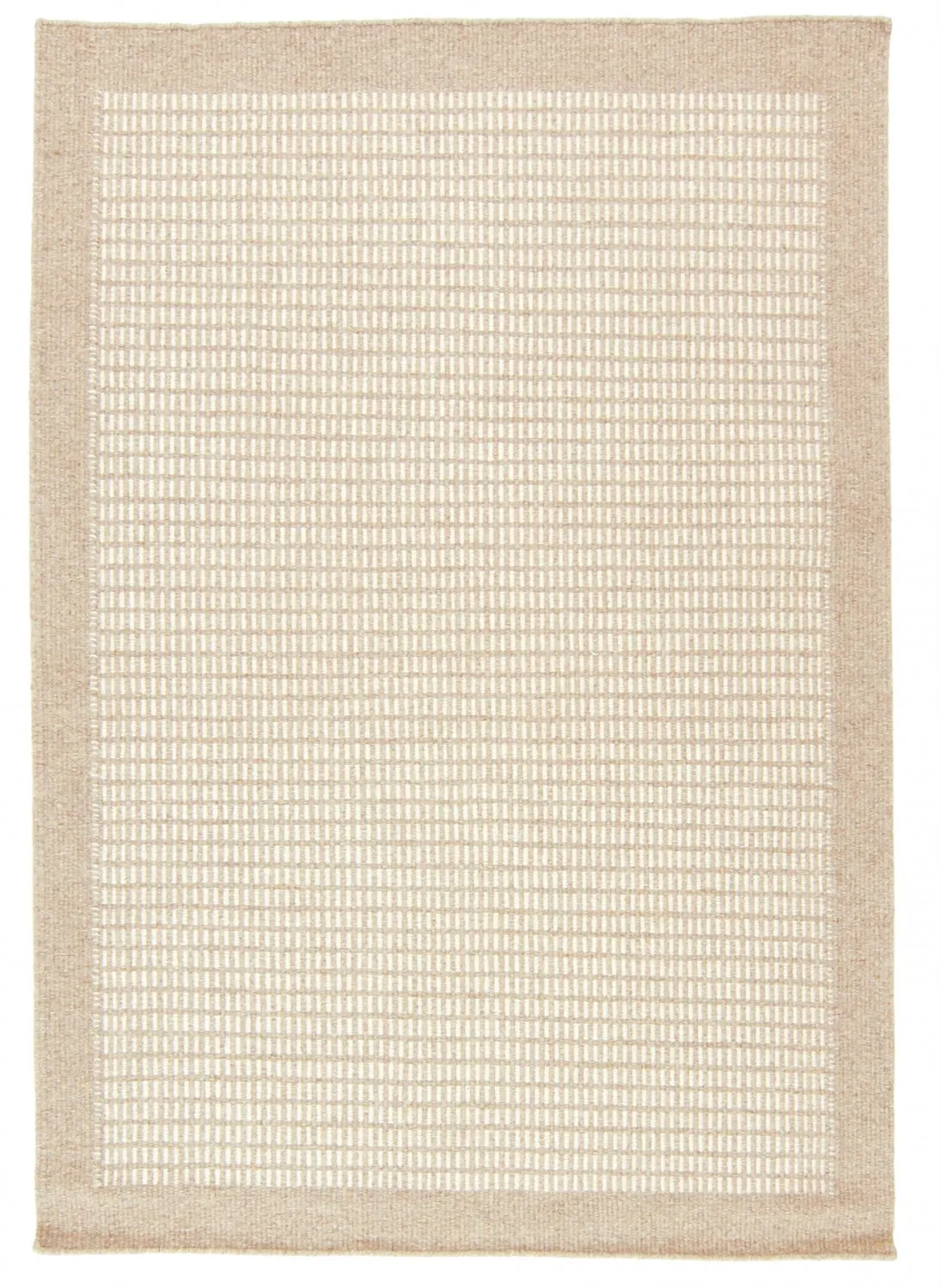 Wollen-vloerkleed - Luxor (beige/wit)