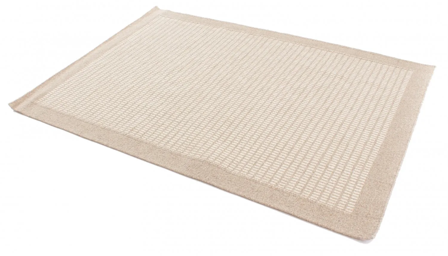 Wollen-vloerkleed - Luxor (beige/wit)
