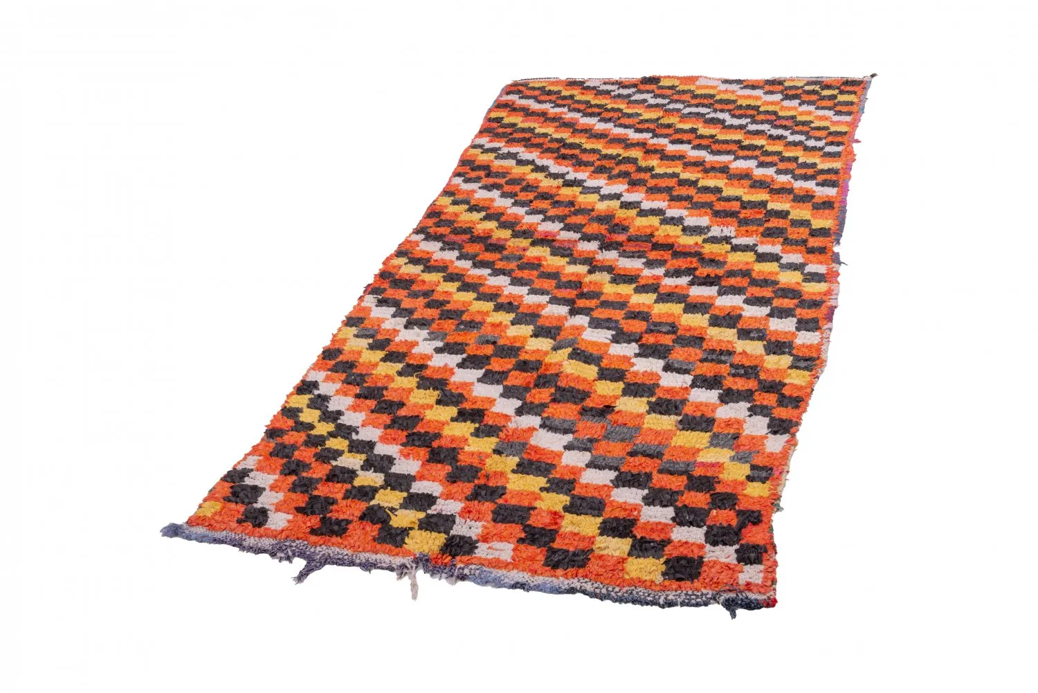 Marokkaanse Berber tapijt Boucherouite 240 x 110 cm
