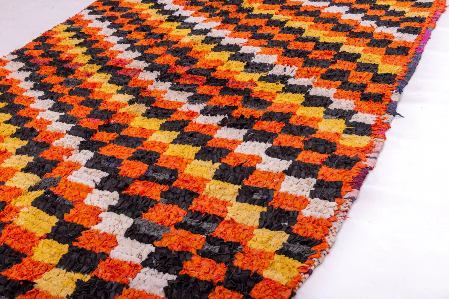 Marokkaanse Berber tapijt Boucherouite 240 x 110 cm