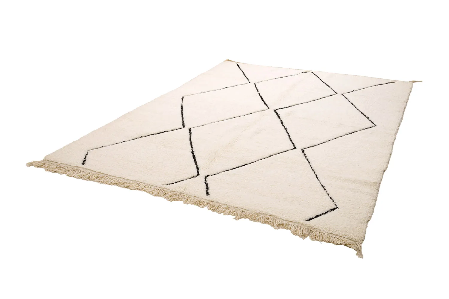 Kelim Marokkaanse Berber tapijt Beni Ouarain 205 x 290 cm