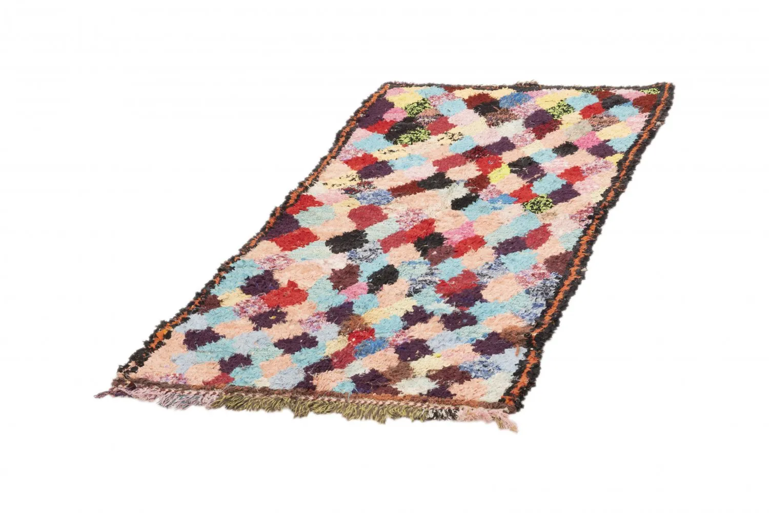 Marokkaanse Berber tapijt Boucherouite 170 x 80 cm