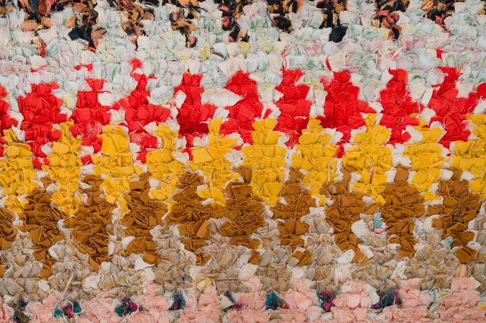 Marokkaanse Berber tapijt Boucherouite 250 x 160 cm