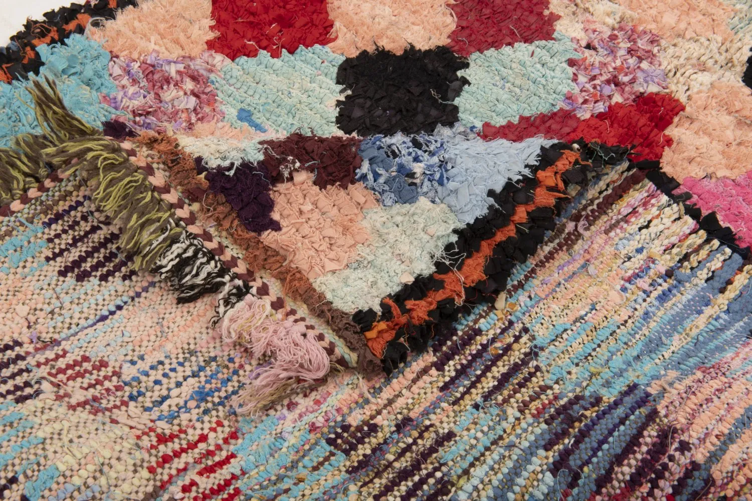 Marokkaanse Berber tapijt Boucherouite 170 x 80 cm