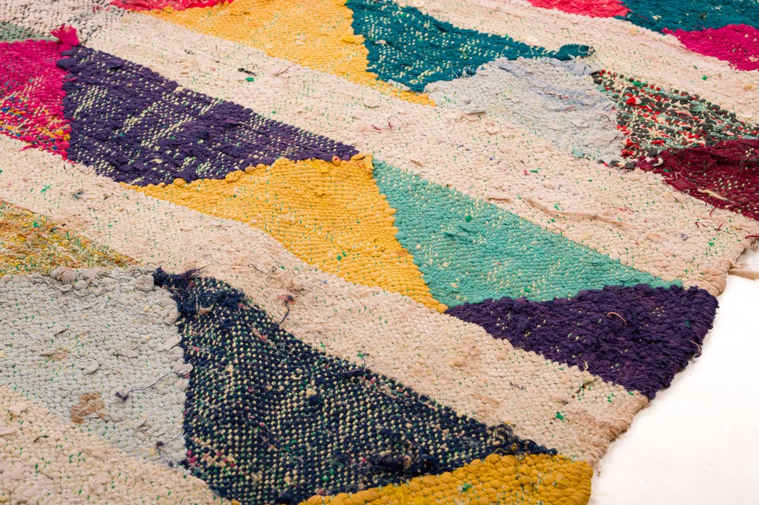 Marokkaanse Berber tapijt Boucherouite 145 x 330 cm