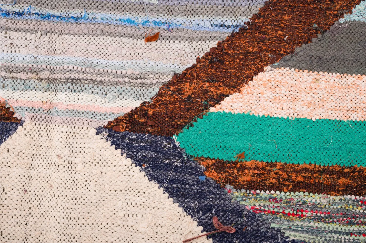 Marokkaanse Berber tapijt Boucherouite 130 x 250 cm