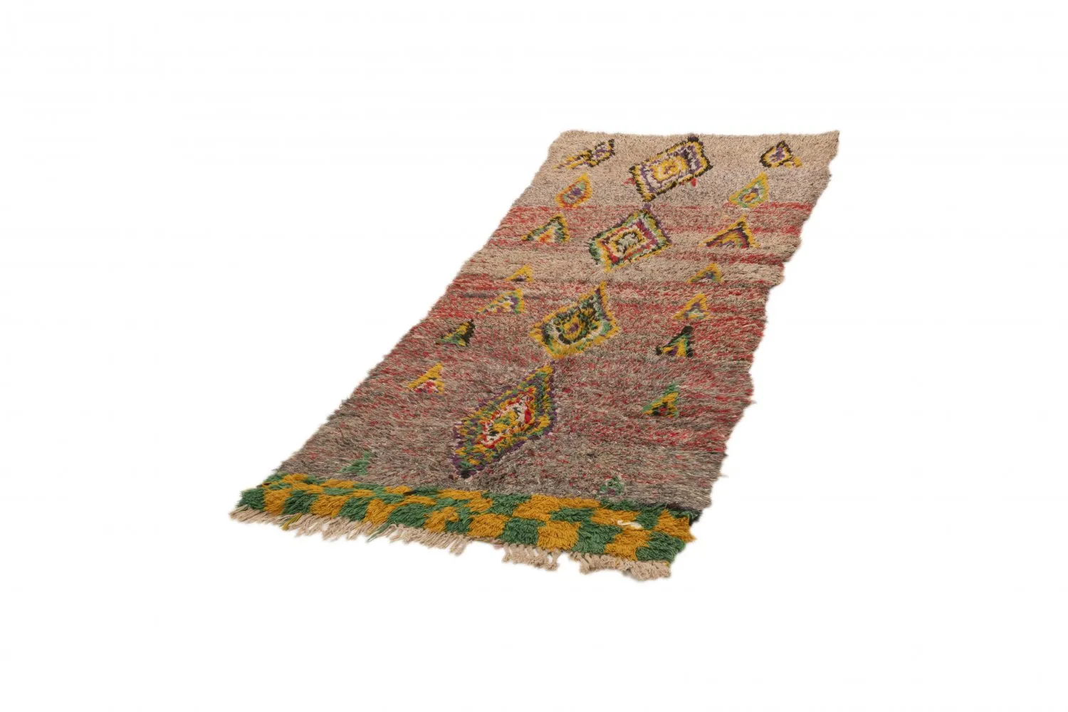 Marokkaanse Berber tapijt Boucherouite 230 x 80 cm