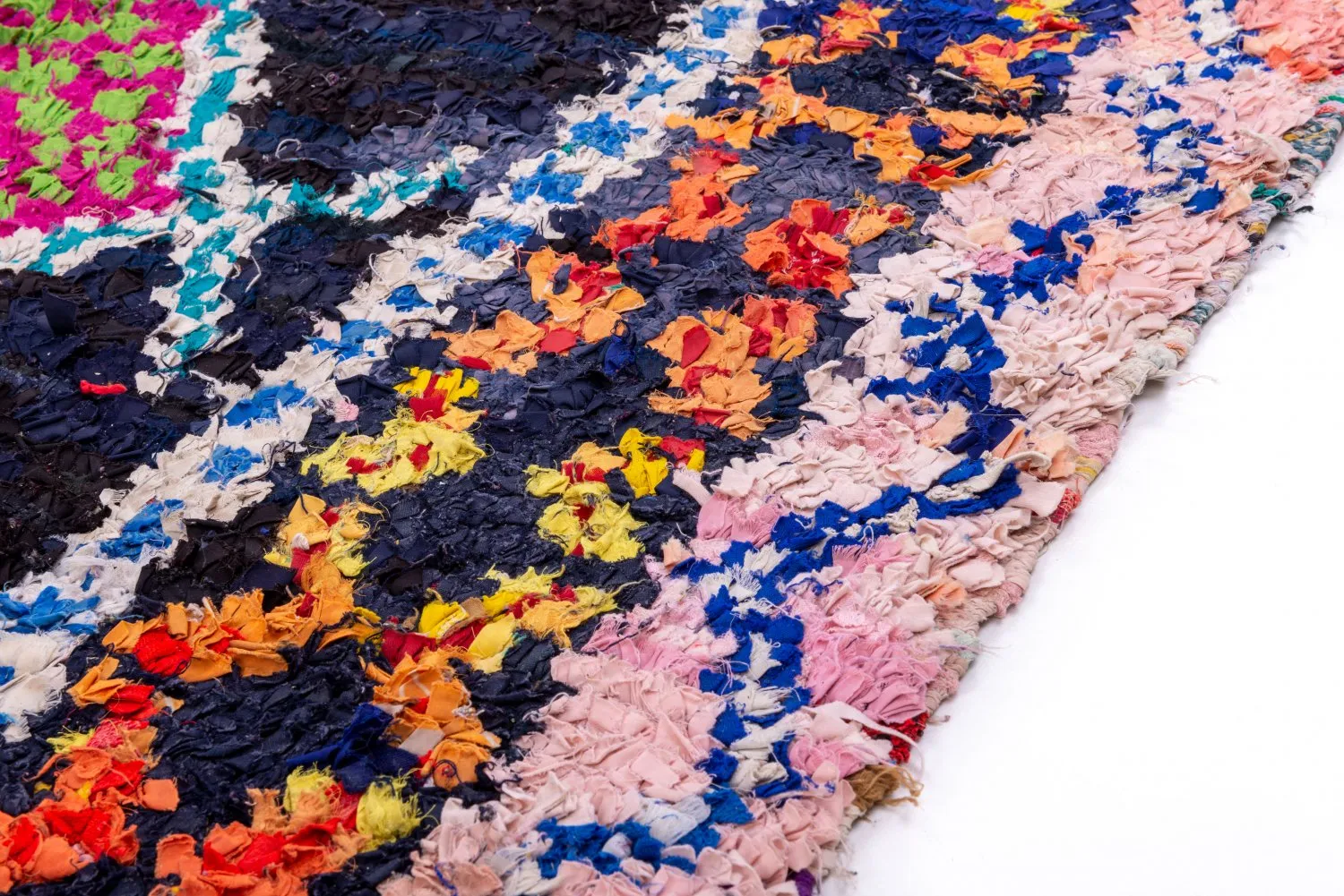 Marokkaanse Berber tapijt Boucherouite 200 x 145 cm