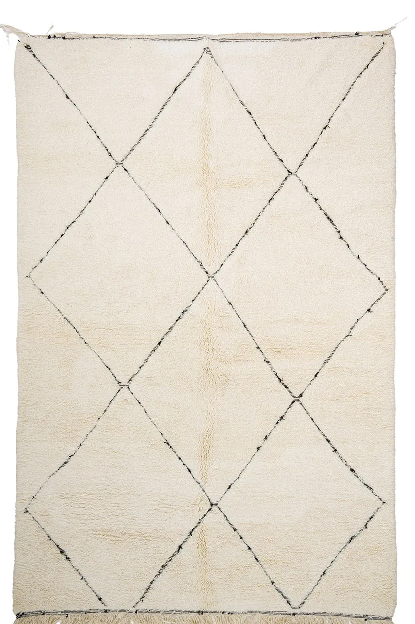 Kelim Marokkaanse Berber tapijt Beni Ouarain 195 x 305 cm