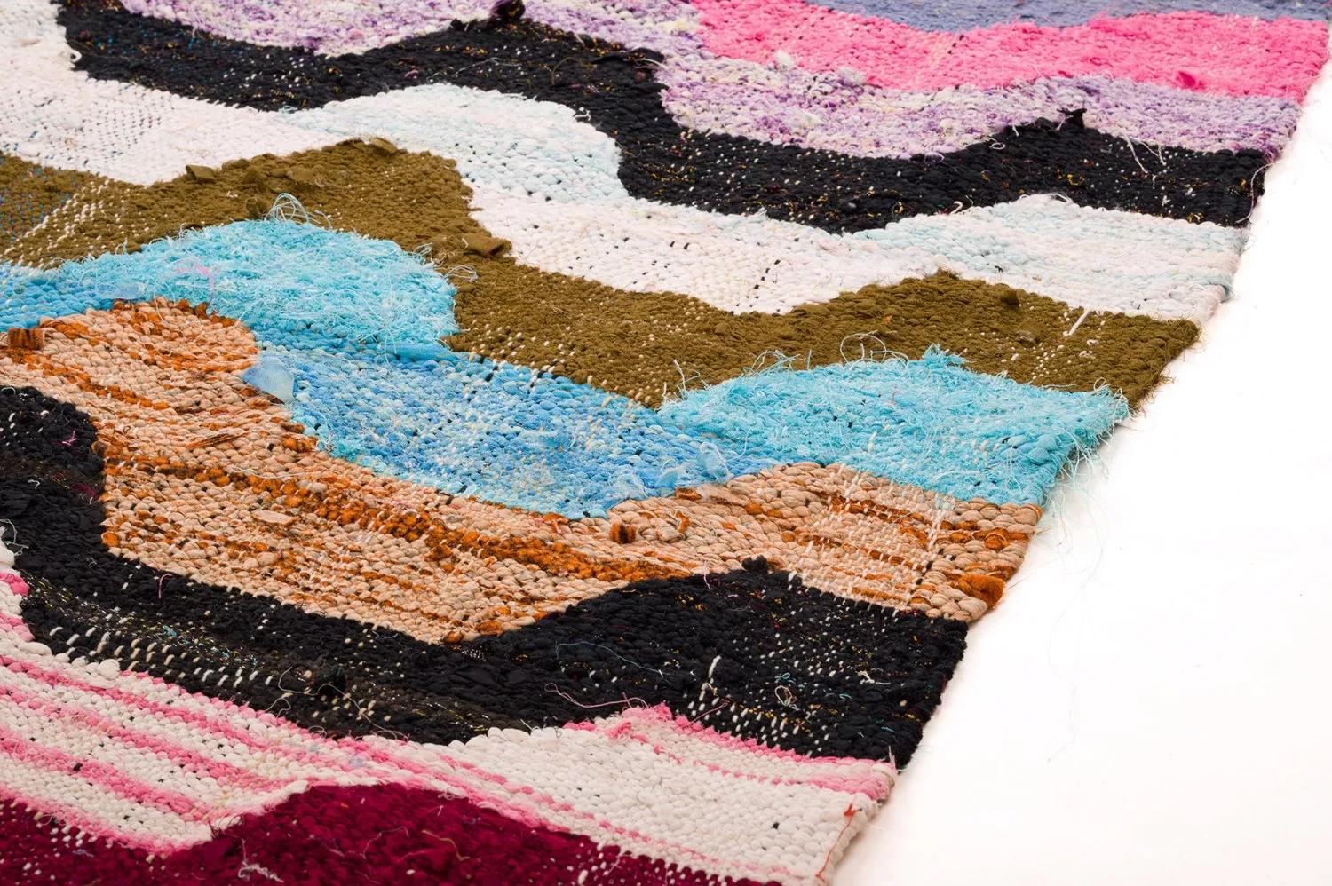 Marokkaanse Berber tapijt Boucherouite 140 x 265 cm