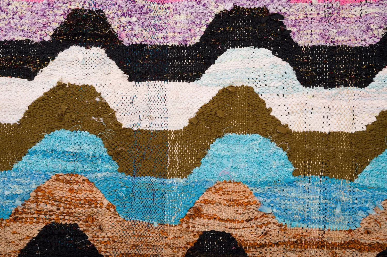 Marokkaanse Berber tapijt Boucherouite 140 x 265 cm