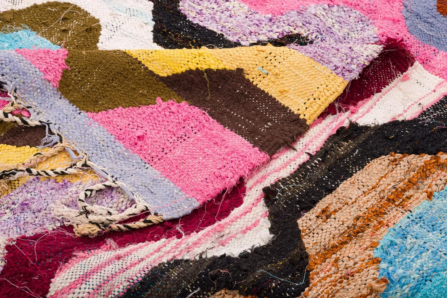 Marokkaanse Berber tapijt Boucherouite 140 x 265 cm