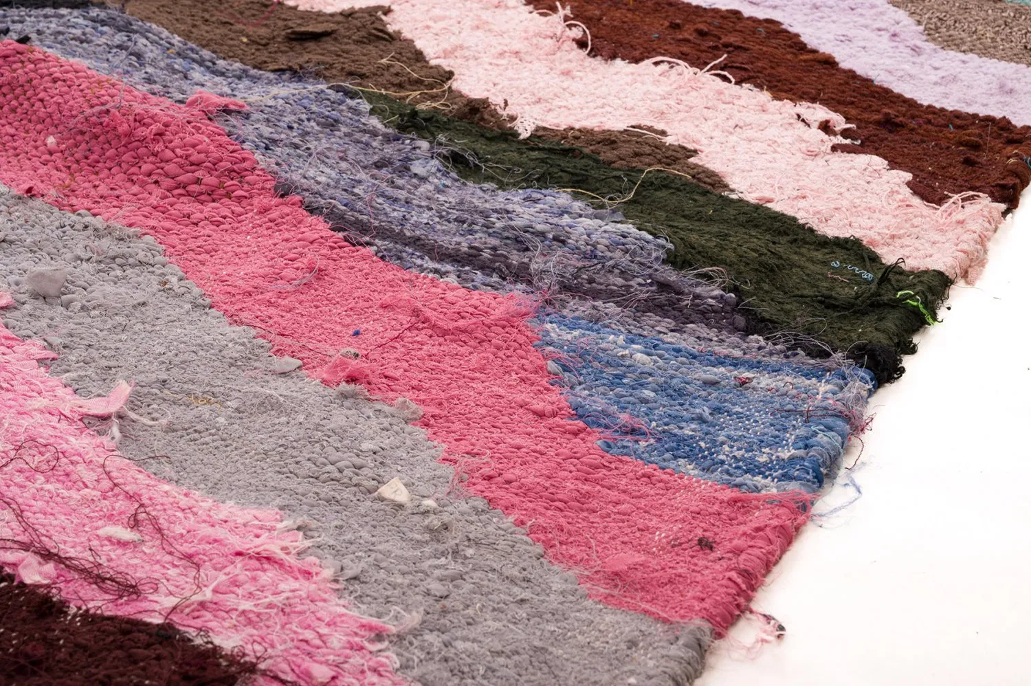 Marokkaanse Berber tapijt Boucherouite 145 x 275 cm