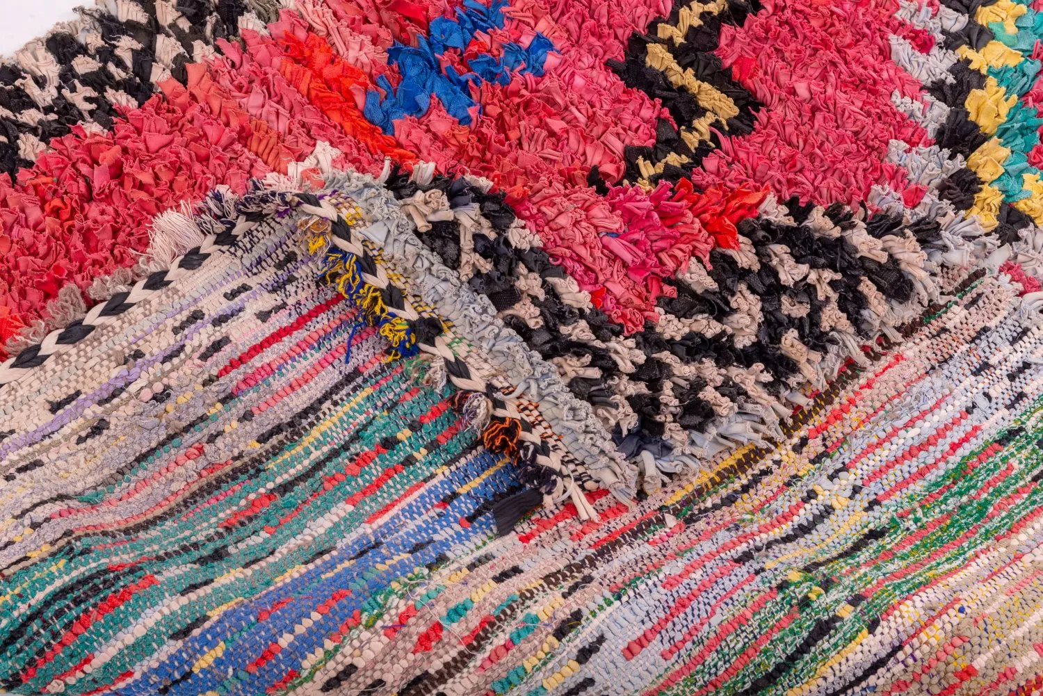 Marokkaanse Berber tapijt Boucherouite 285 x 130 cm