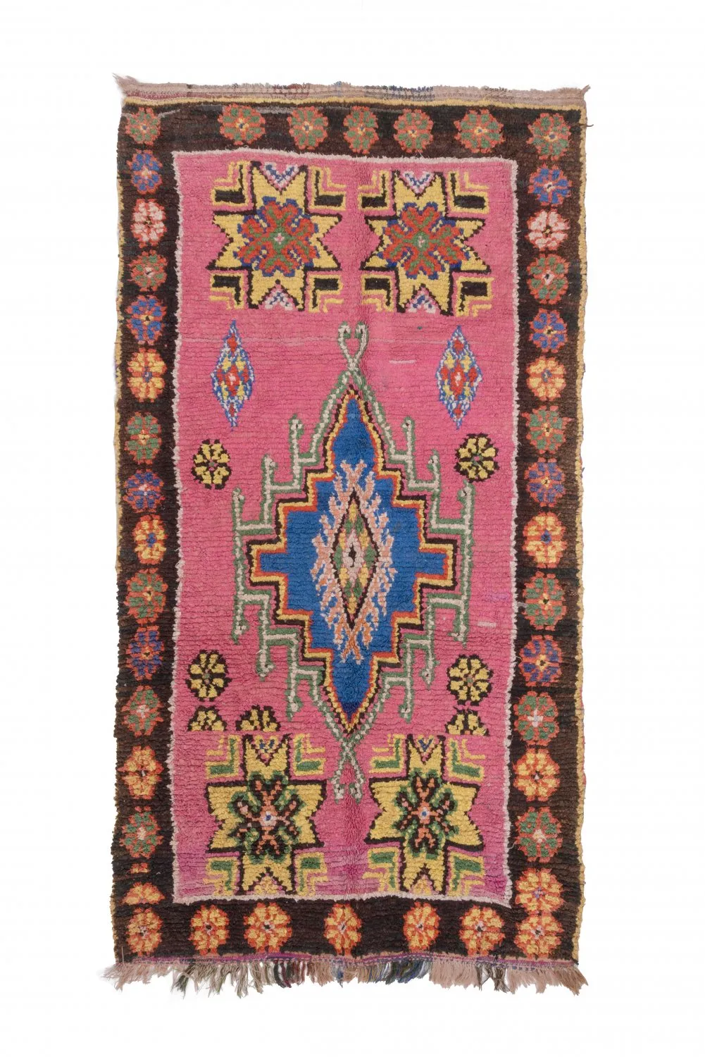 Marokkaanse Berber tapijt Boucherouite 270 x 140 cm