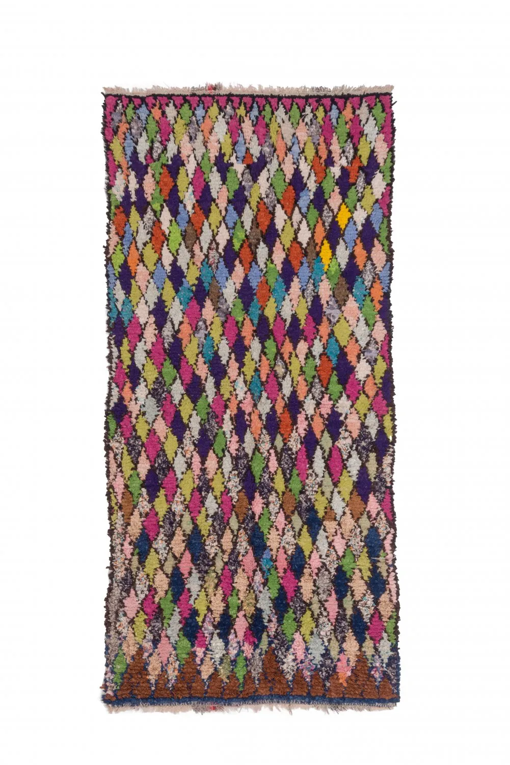 Marokkaanse Berber tapijt Boucherouite 245 x 115 cm