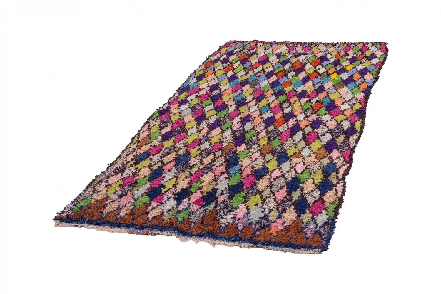 Marokkaanse Berber tapijt Boucherouite 245 x 115 cm