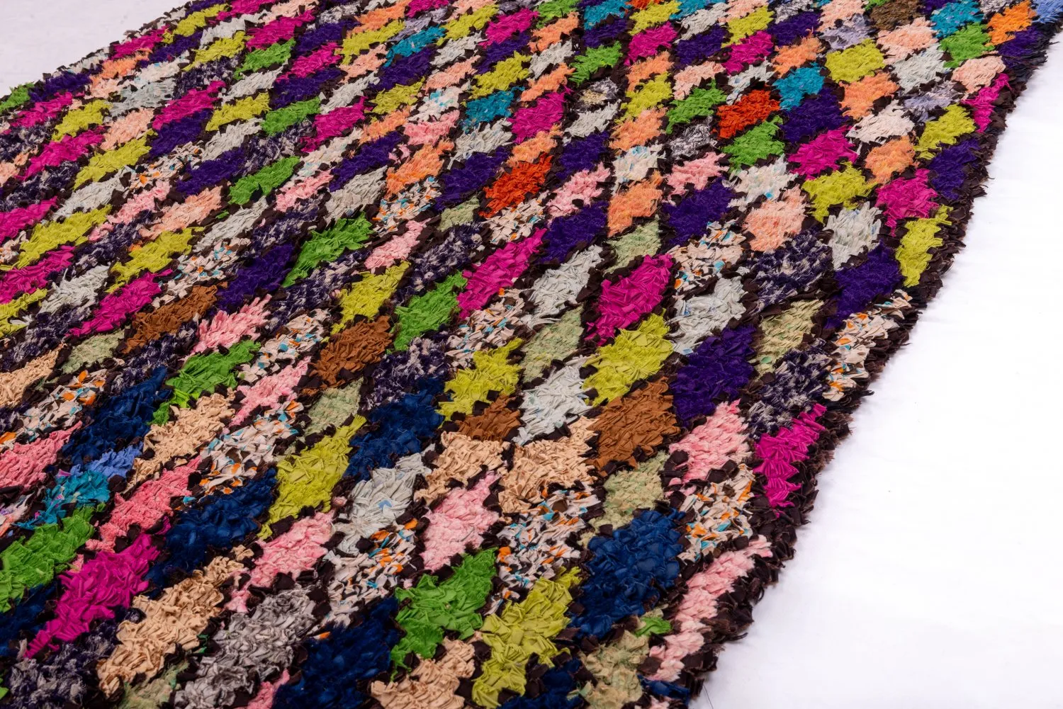 Marokkaanse Berber tapijt Boucherouite 245 x 115 cm