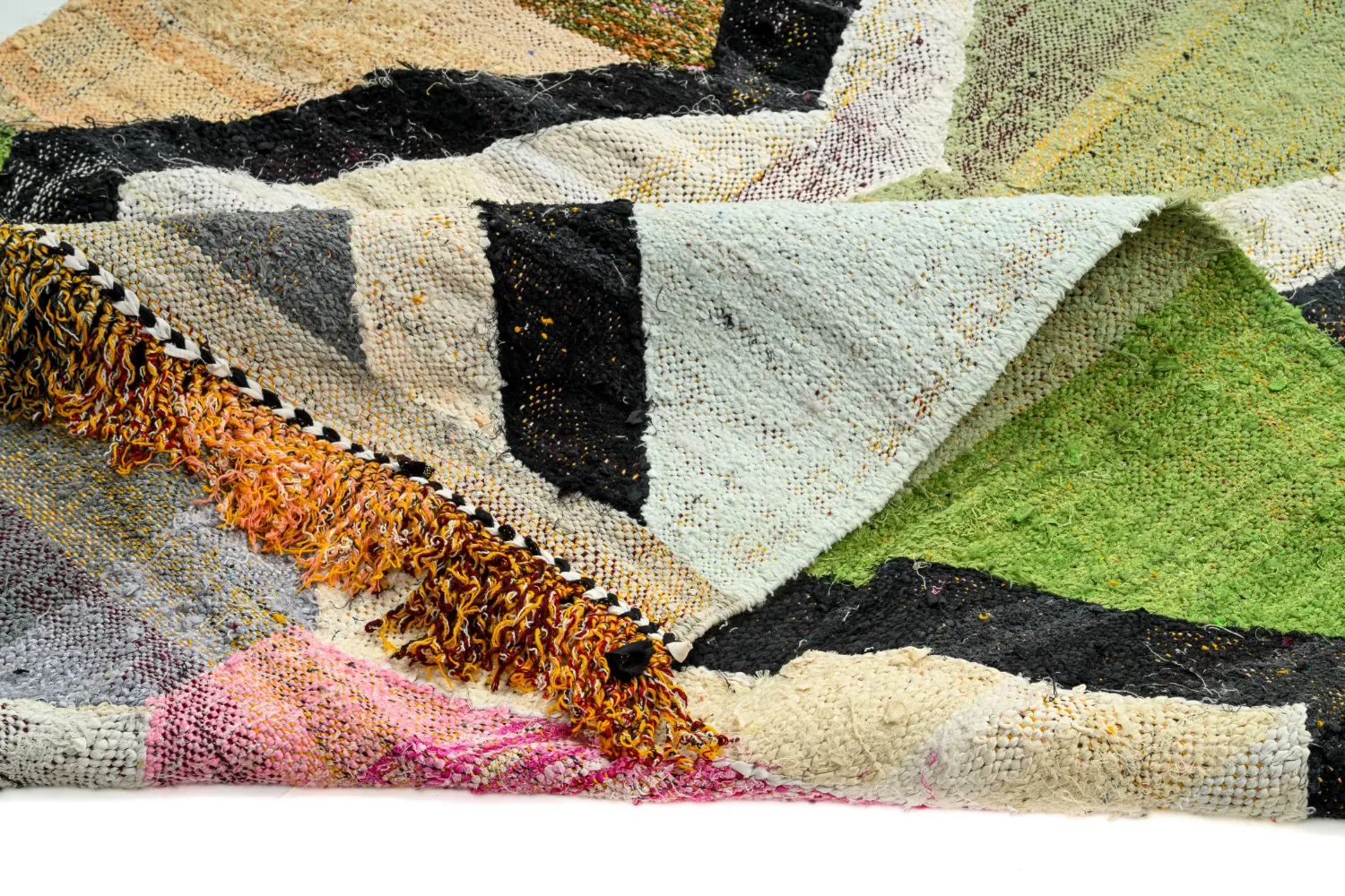 Marokkaanse Berber tapijt Boucherouite 145 x 255 cm