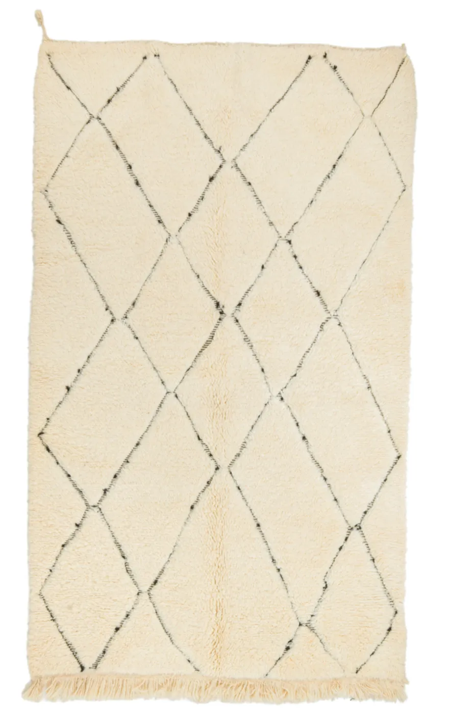 Kelim Marokkaanse Berber tapijt Beni Ouarain 155 x 255 cm