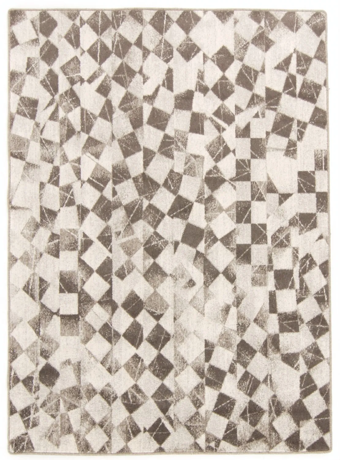 Wollen-vloerkleed - Kallatis (zwart/wit)