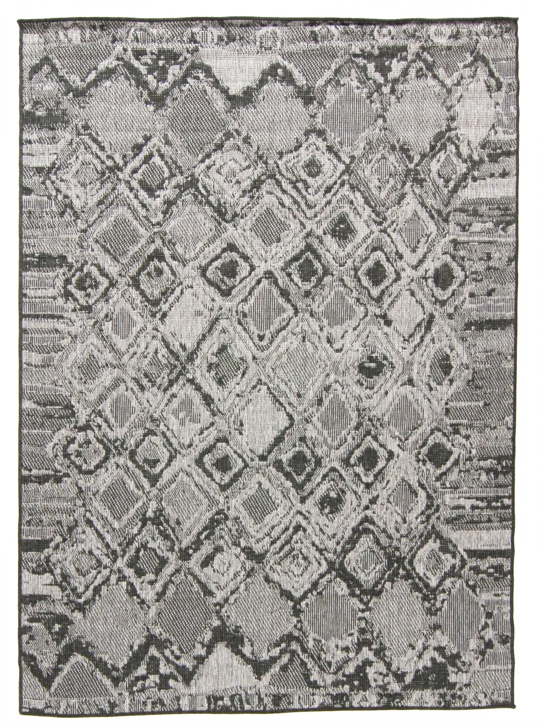 Vloerkleden voor binnen en buiten - Brussels Night (grijs)