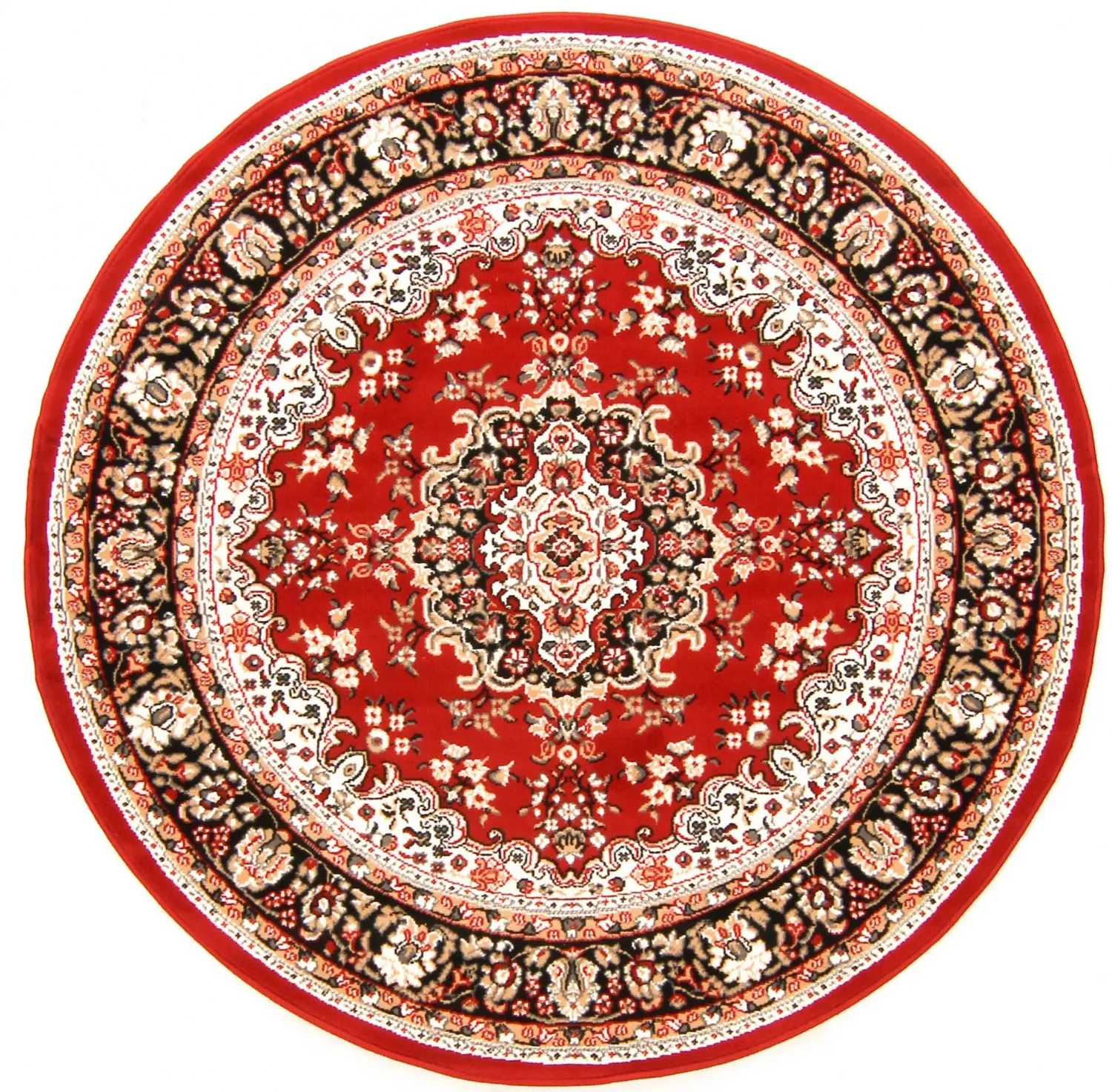 Rond vloerkleed - Peking (rood)