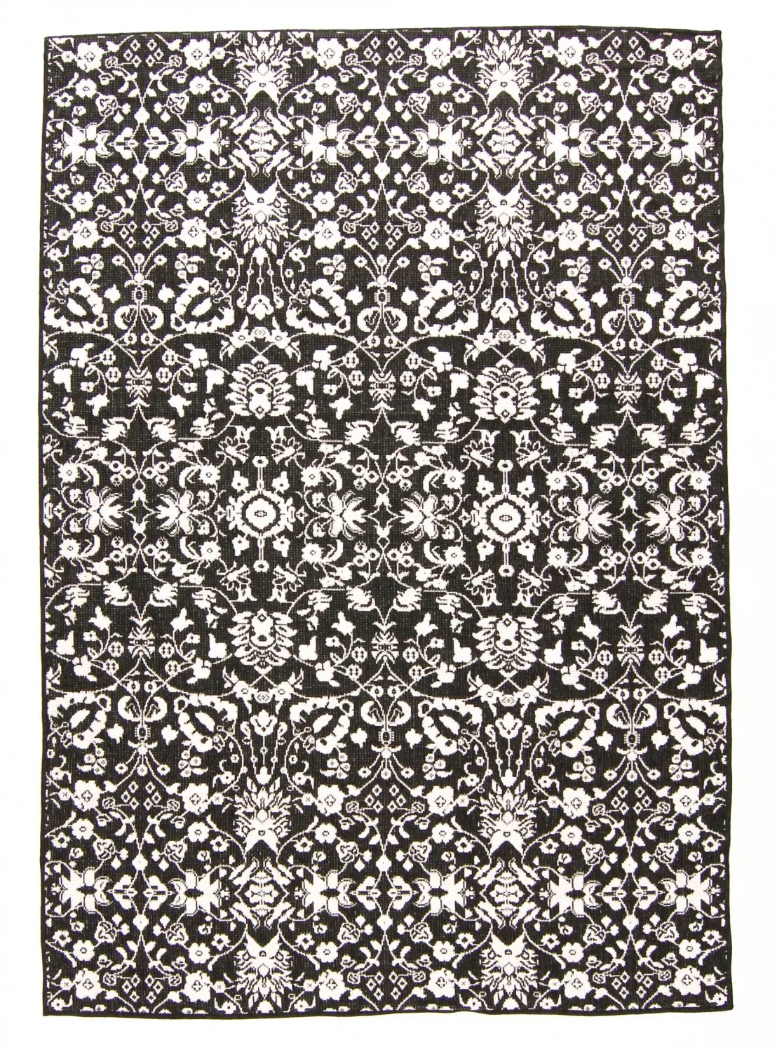 Vloerkleden voor binnen en buiten - Brussels Ocean (zwart)