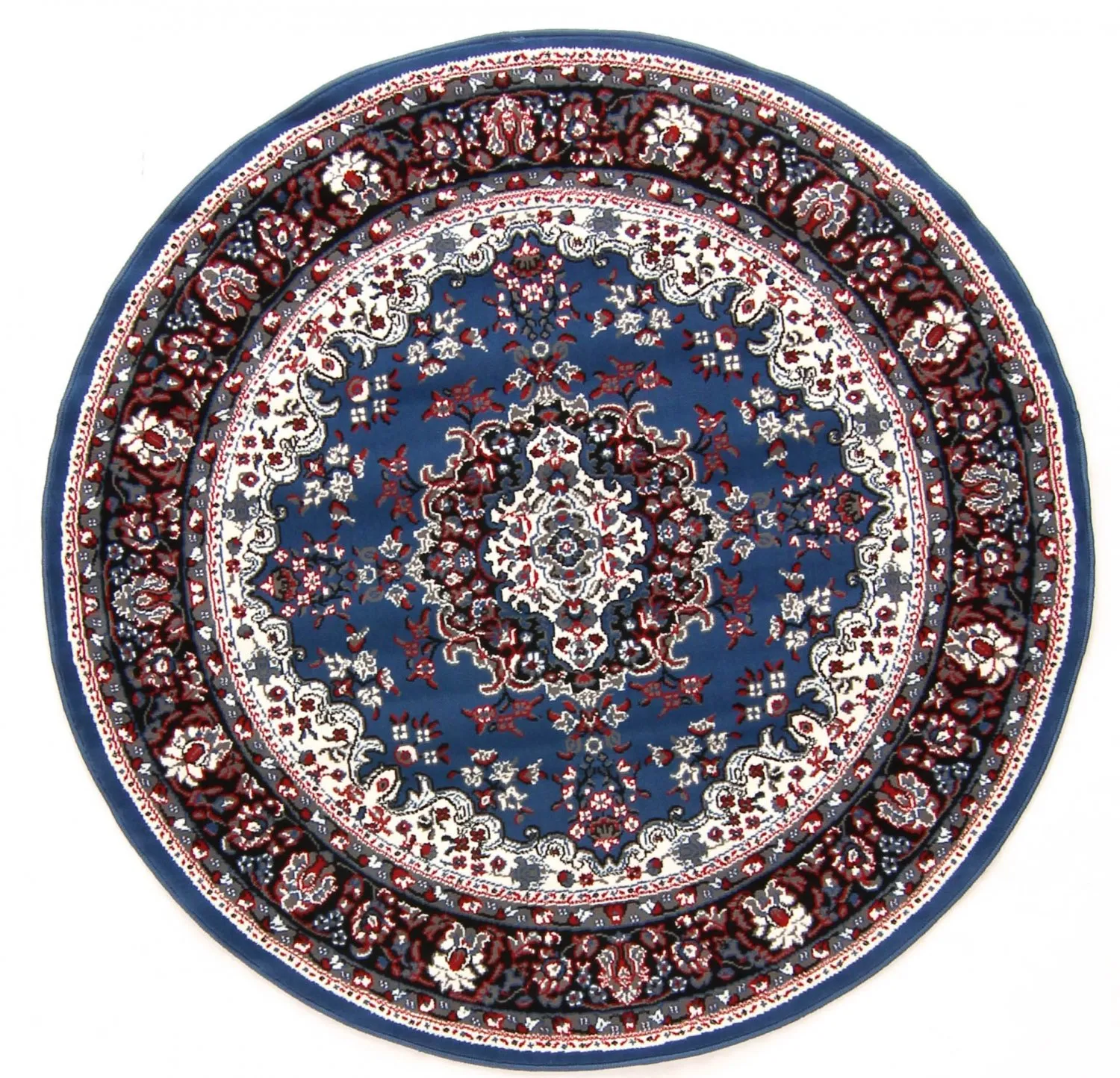 Rond vloerkleed - Peking (blauw)