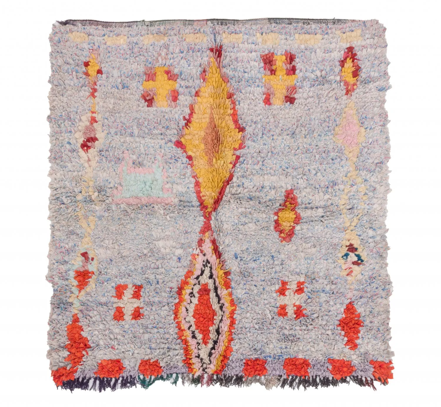 Marokkaanse Berber tapijt Boucherouite 160 x 145 cm