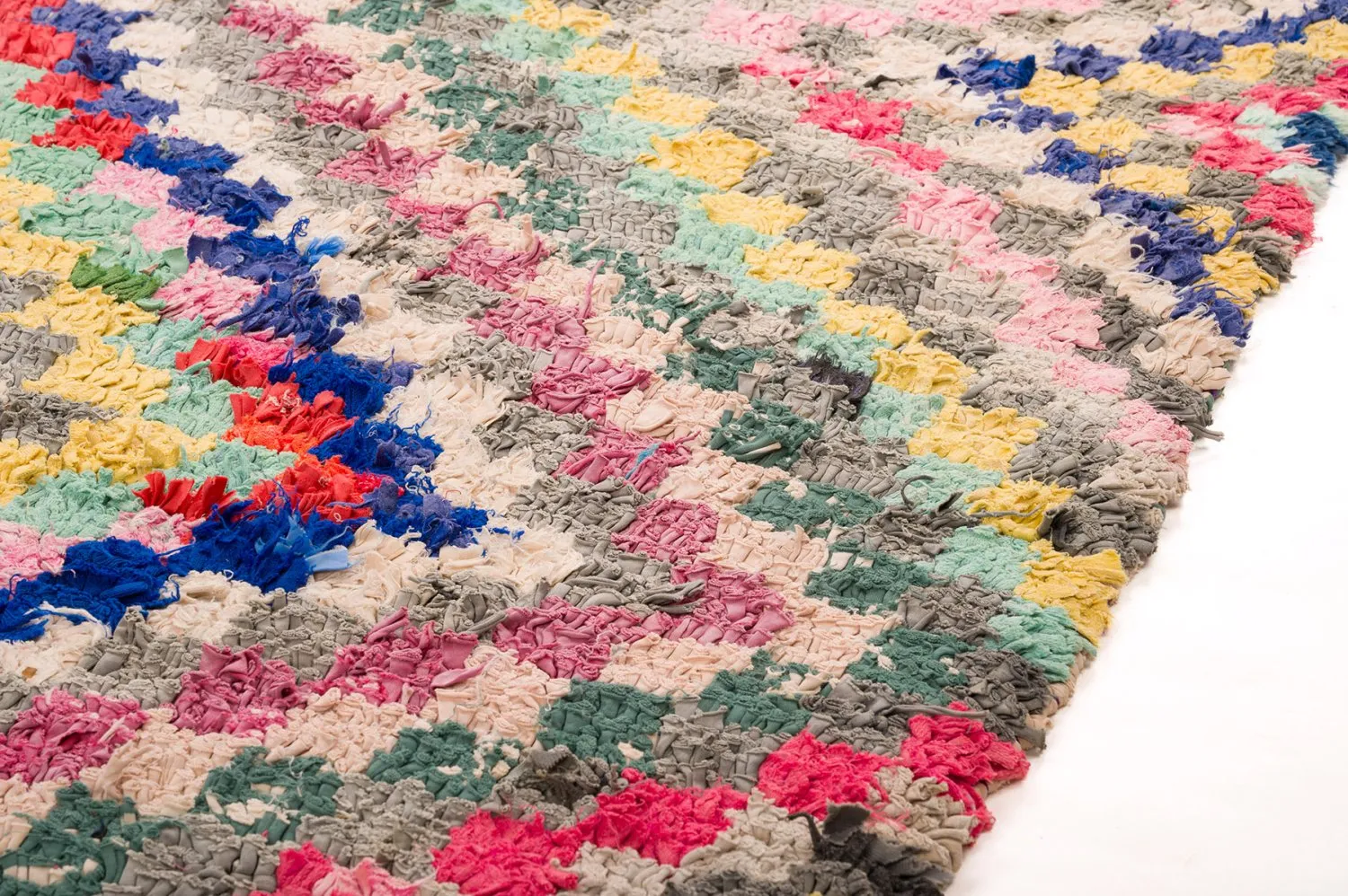 Marokkaanse Berber tapijt Boucherouite 145 x 365 cm