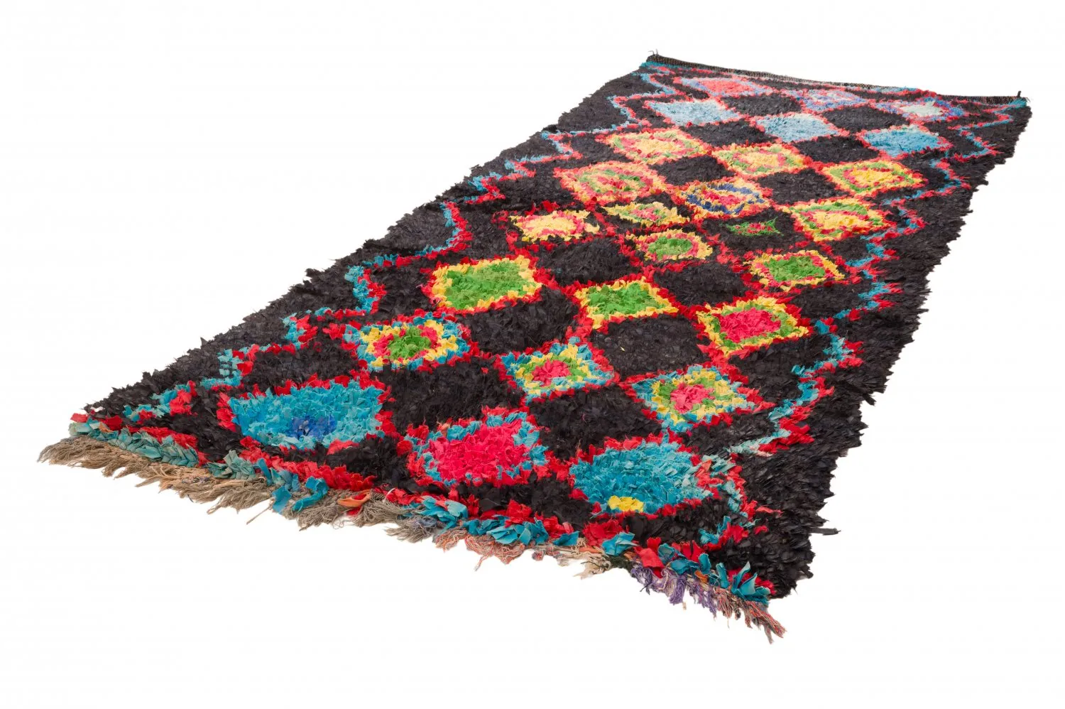 Marokkaanse Berber tapijt Boucherouite 120 x 285 cm