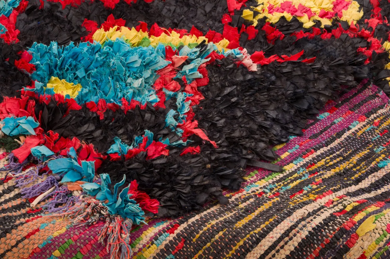 Marokkaanse Berber tapijt Boucherouite 120 x 285 cm