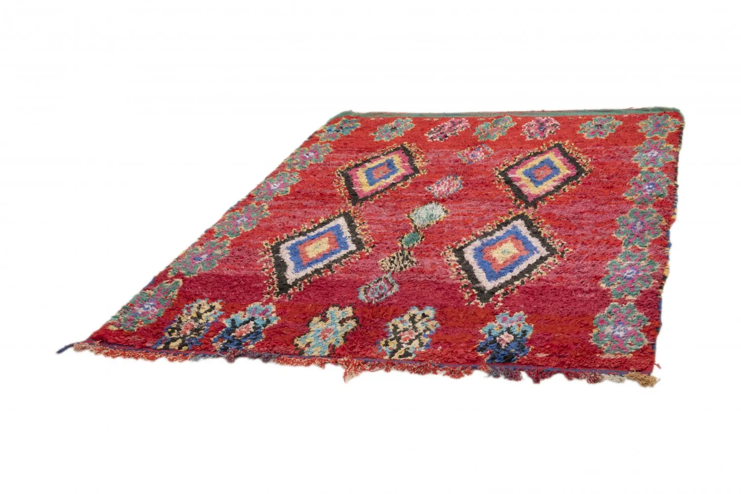 Marokkaanse Berber tapijt Boucherouite 225 x 165 cm