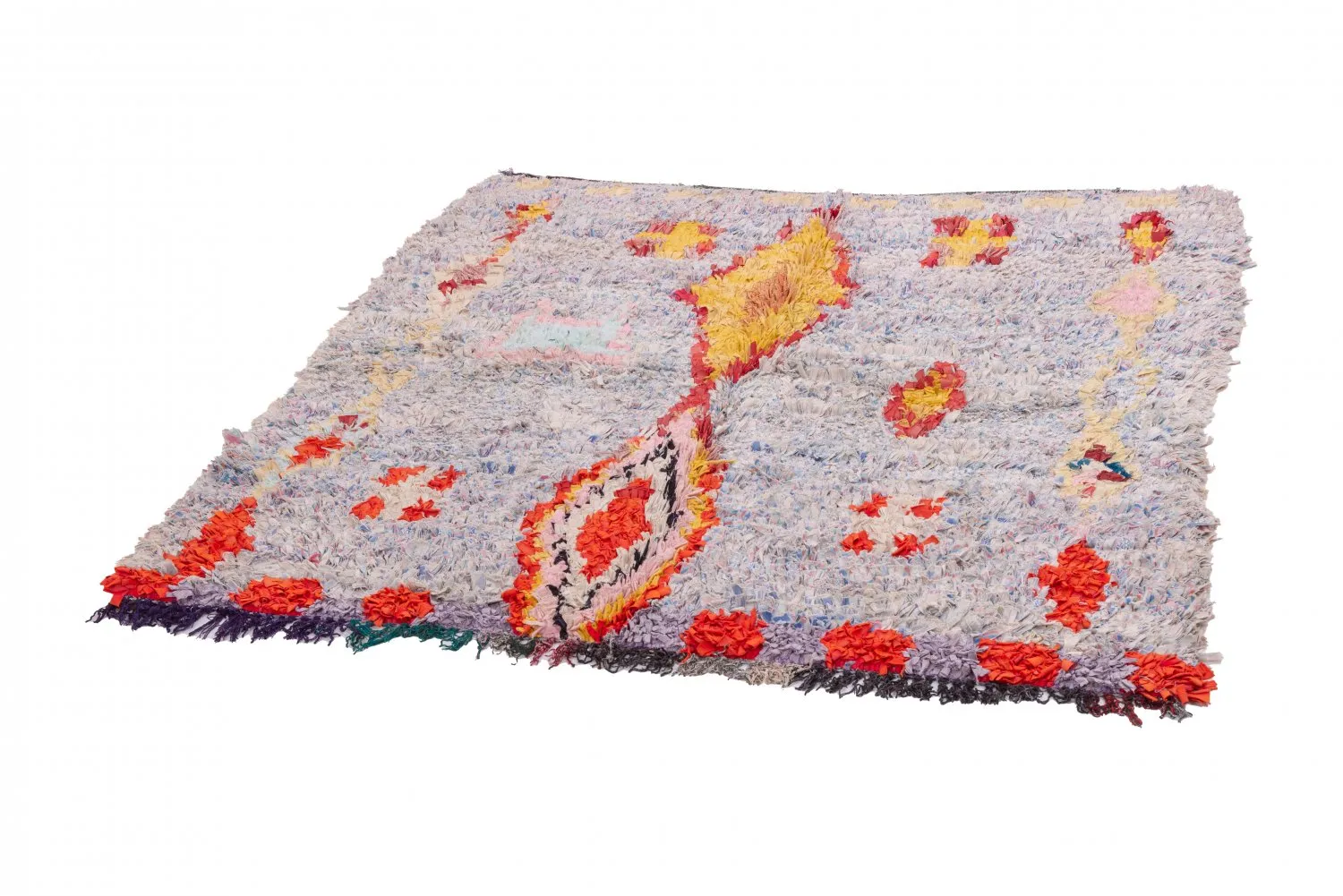 Marokkaanse Berber tapijt Boucherouite 160 x 145 cm