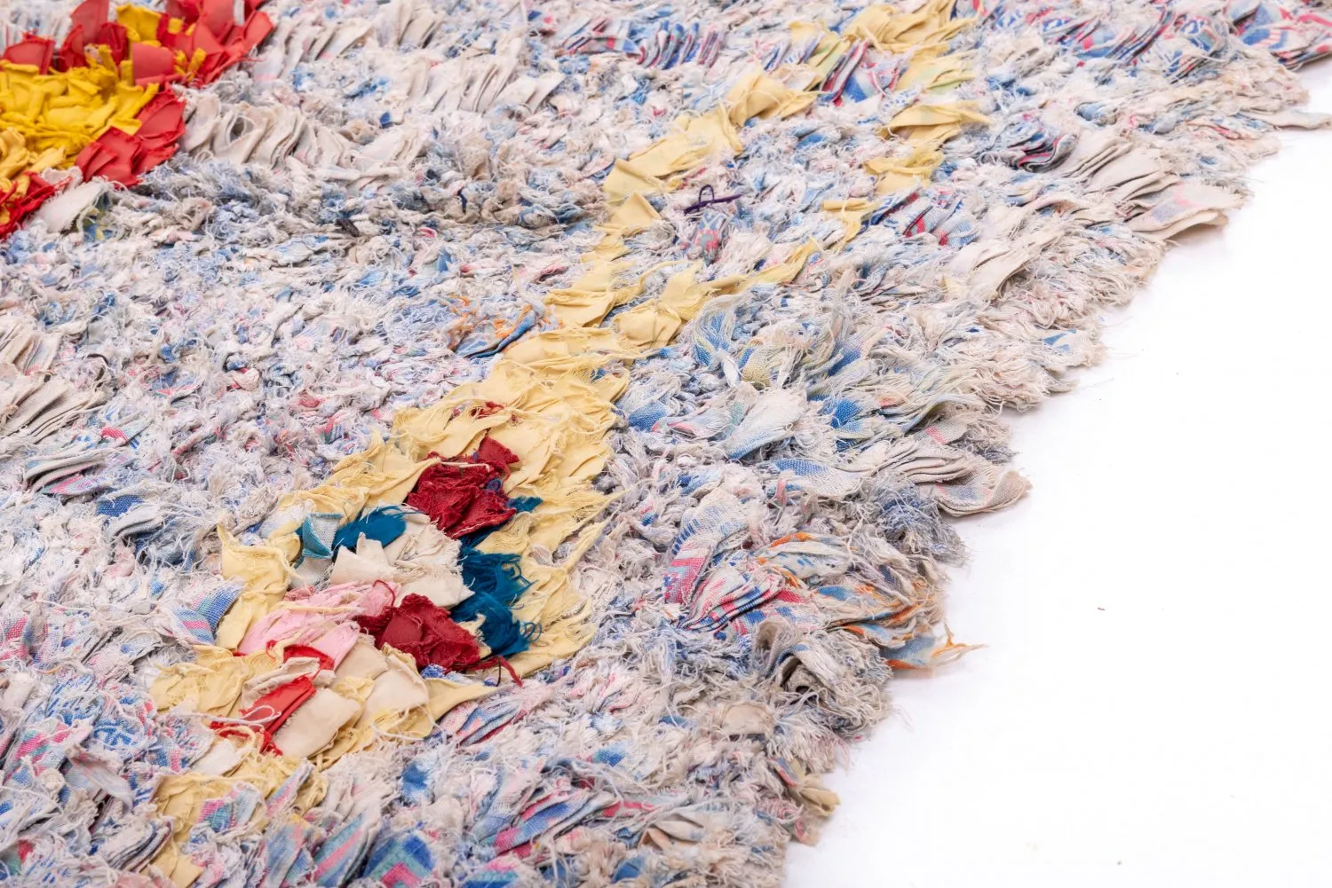 Marokkaanse Berber tapijt Boucherouite 160 x 145 cm