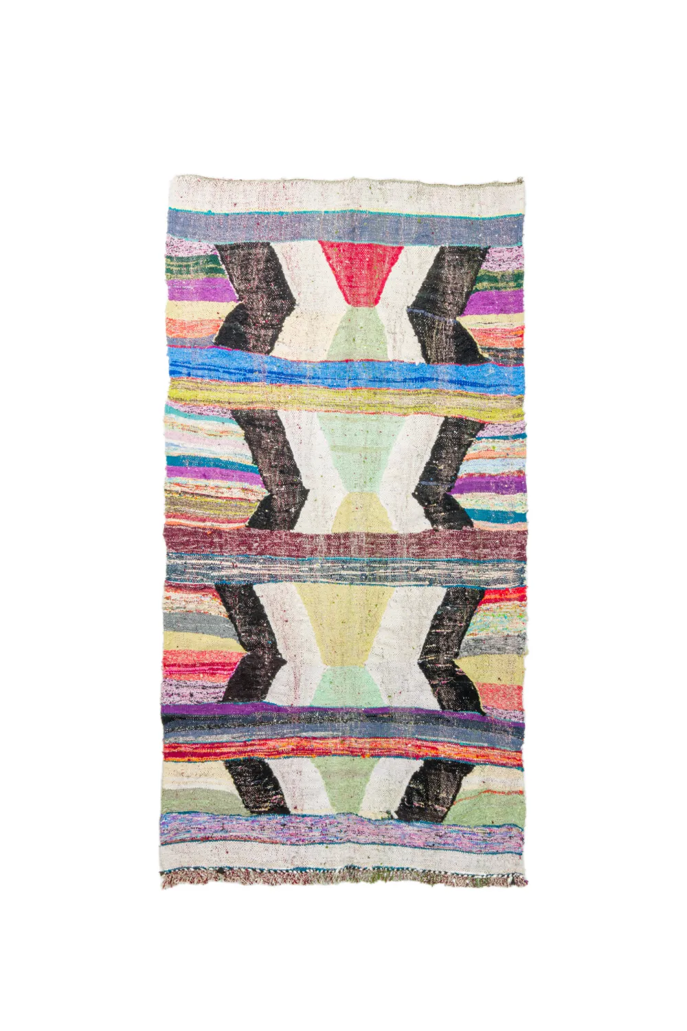 Marokkaanse Berber tapijt Boucherouite 130 x 245 cm