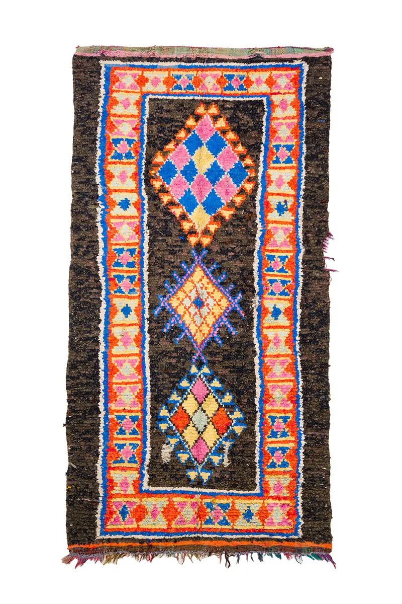 Marokkaanse Berber tapijt Boucherouite 160 x 310 cm