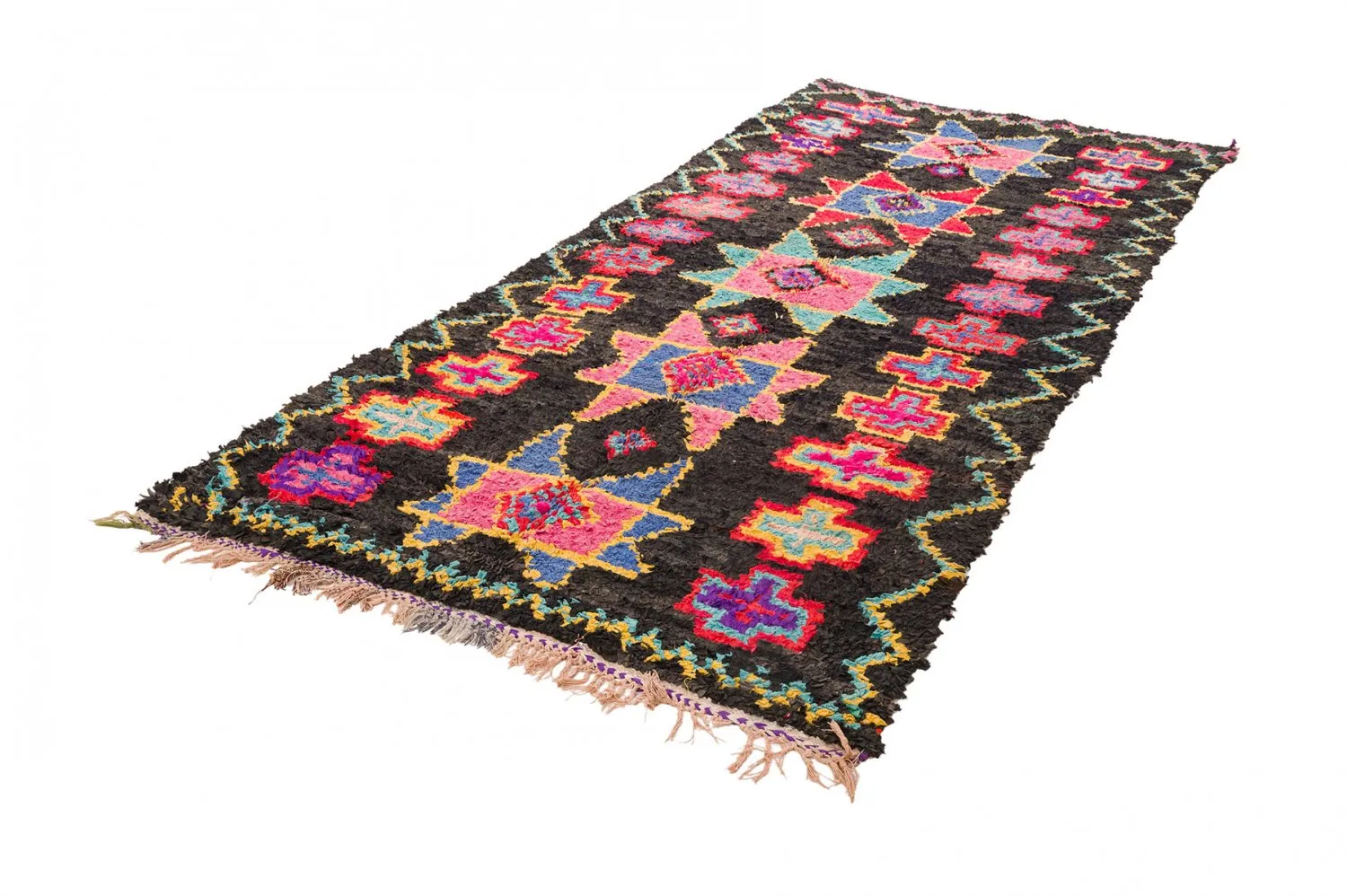 Marokkaanse Berber tapijt Boucherouite 135 x 315 cm