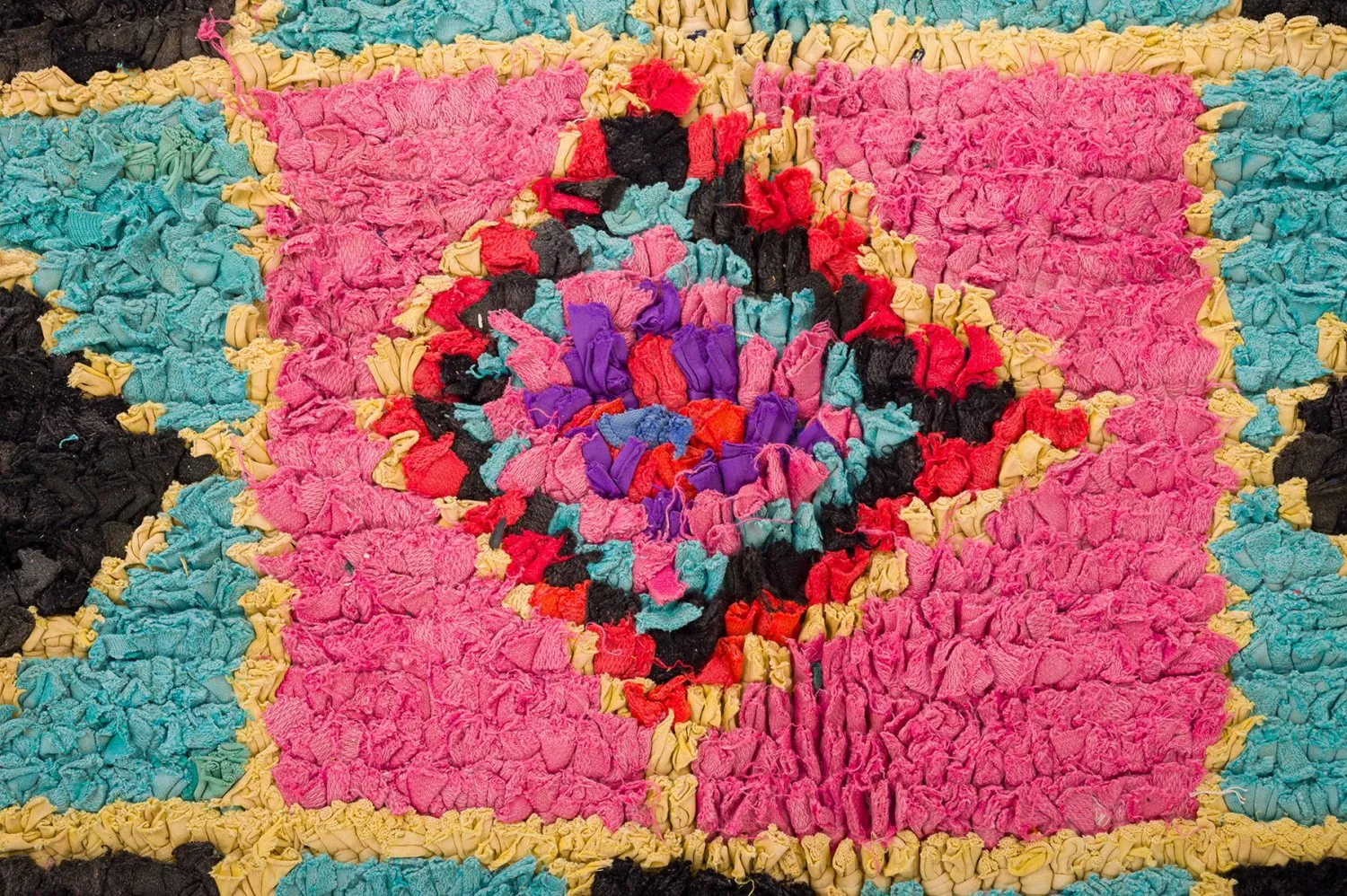 Marokkaanse Berber tapijt Boucherouite 135 x 315 cm