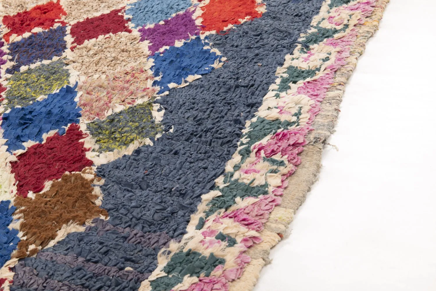Marokkaanse Berber tapijt Boucherouite 245 x 110 cm