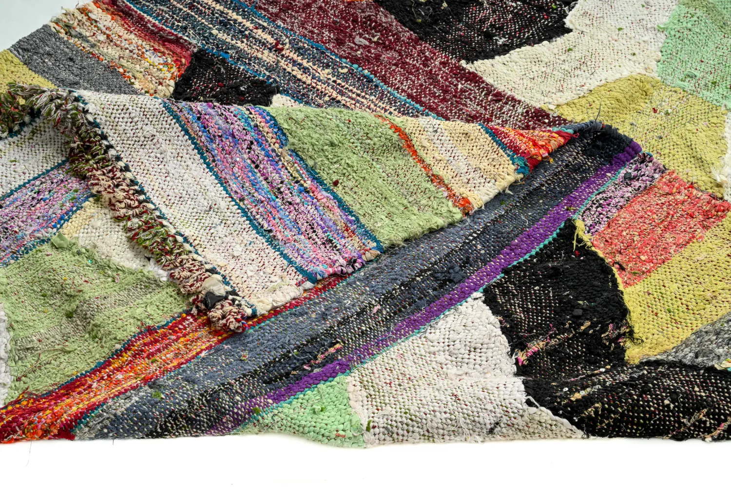 Marokkaanse Berber tapijt Boucherouite 130 x 245 cm