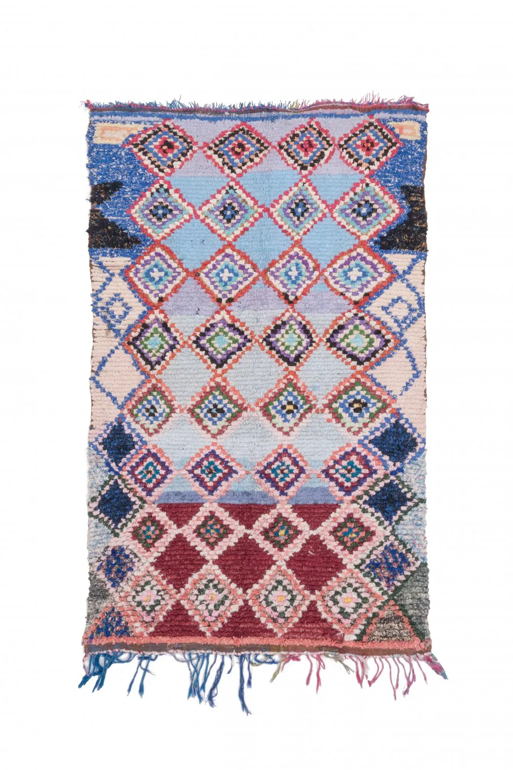 Marokkaanse Berber tapijt Boucherouite 210 x 125 cm