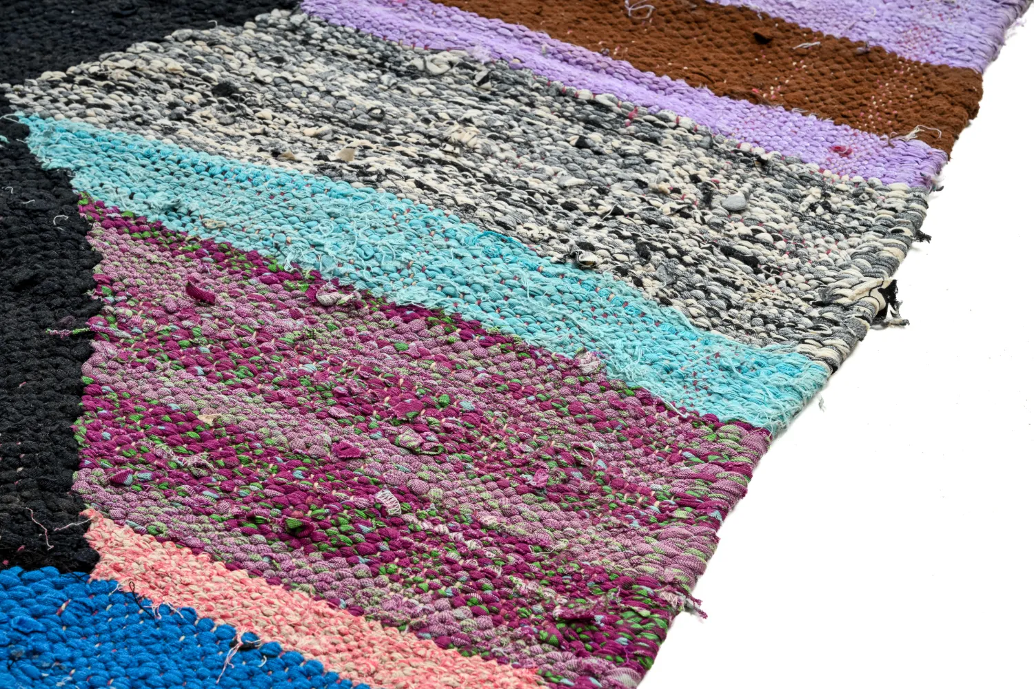 Marokkaanse Berber tapijt Boucherouite 130 x 265 cm