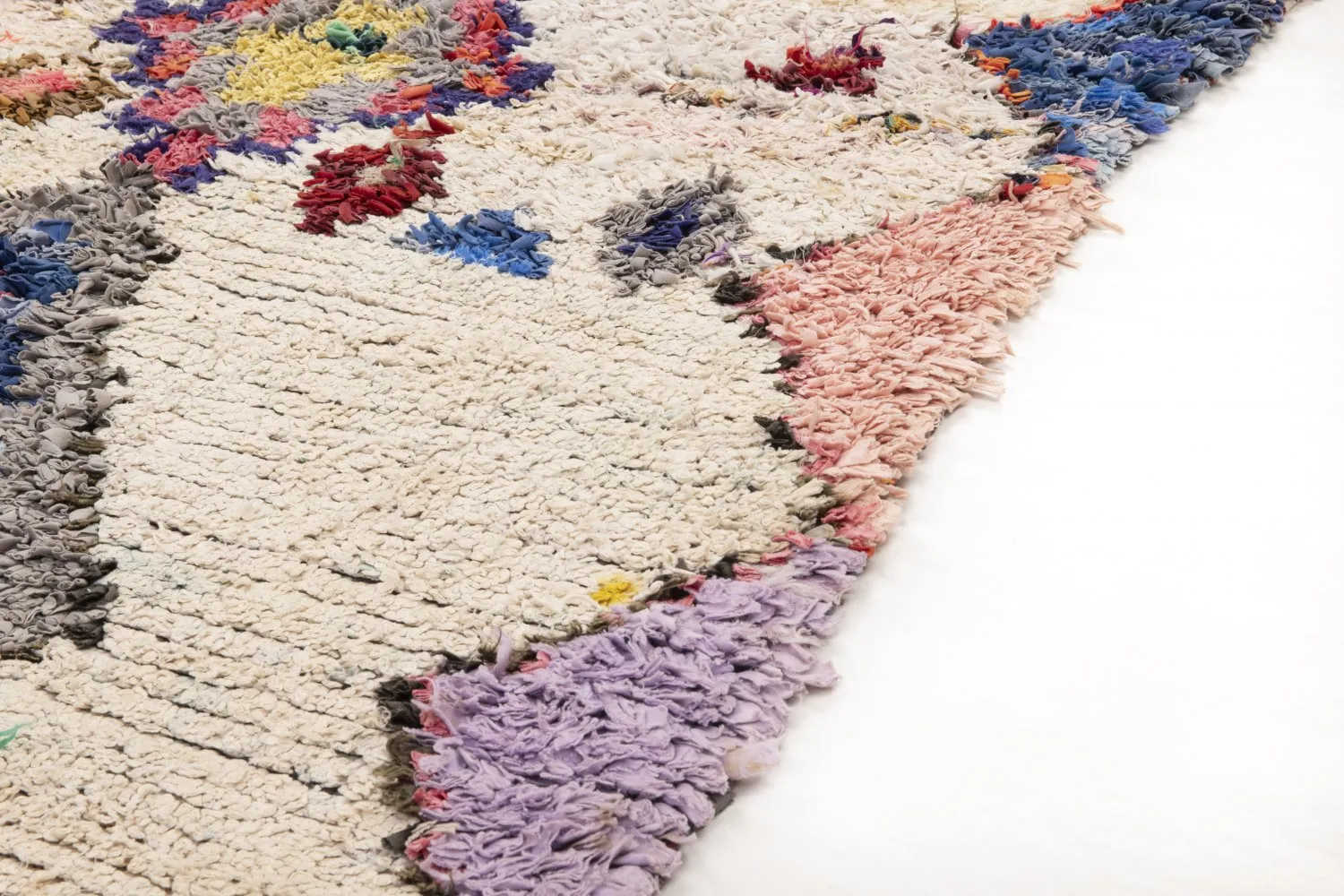 Marokkaanse Berber tapijt Boucherouite 240 x 110 cm