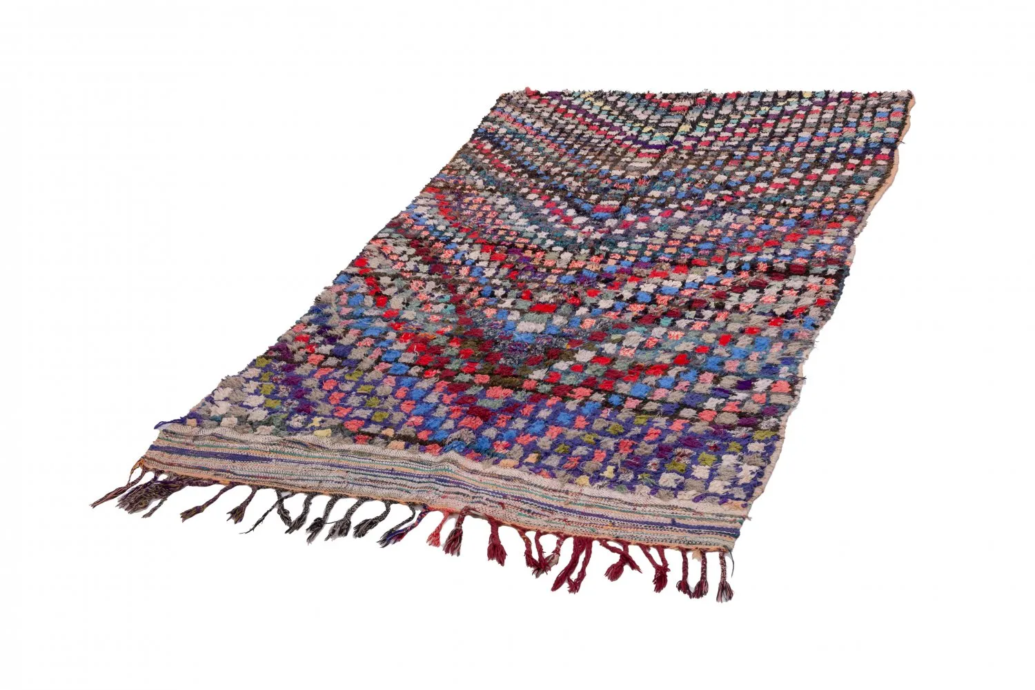 Marokkaanse Berber tapijt Boucherouite 230 x 125 cm
