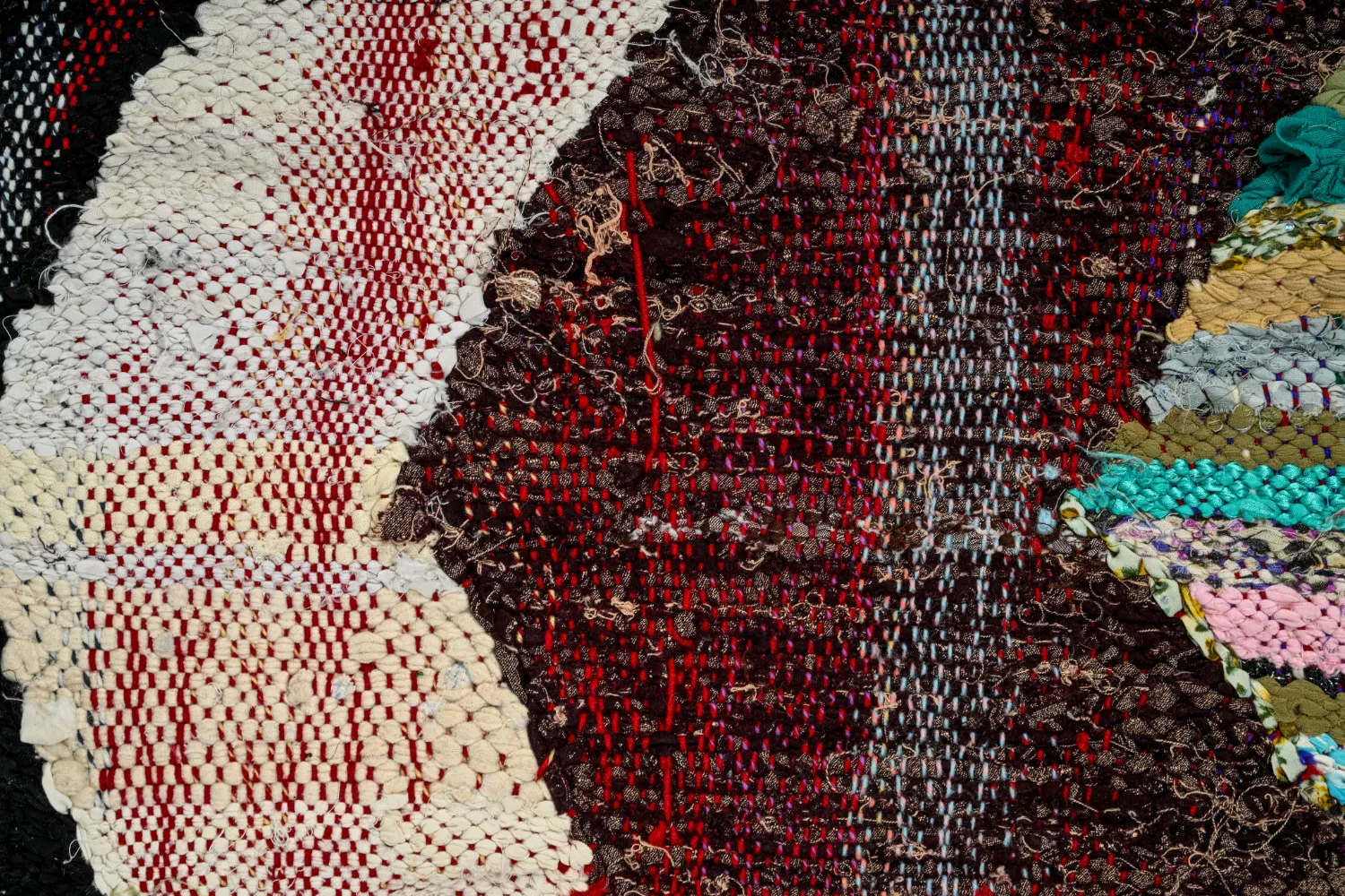 Marokkaanse Berber tapijt Boucherouite 140 x 230 cm