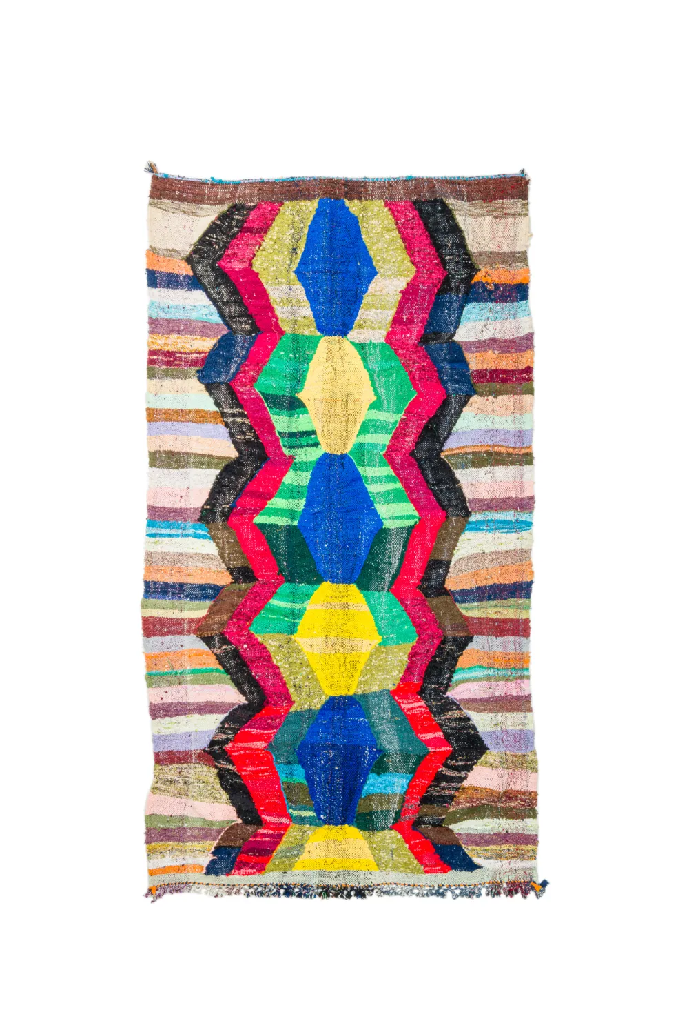 Marokkaanse Berber tapijt Boucherouite 150 x 275 cm